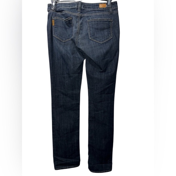PAIGE ~ Dark Denim Stretch SKYLINE Low-rise Jeans ~ Size 28 - Picture 3 of 9